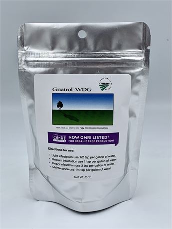 Gnatrol WDG Biological Larvicide by Valent - 2 oz packet - 100% Organic